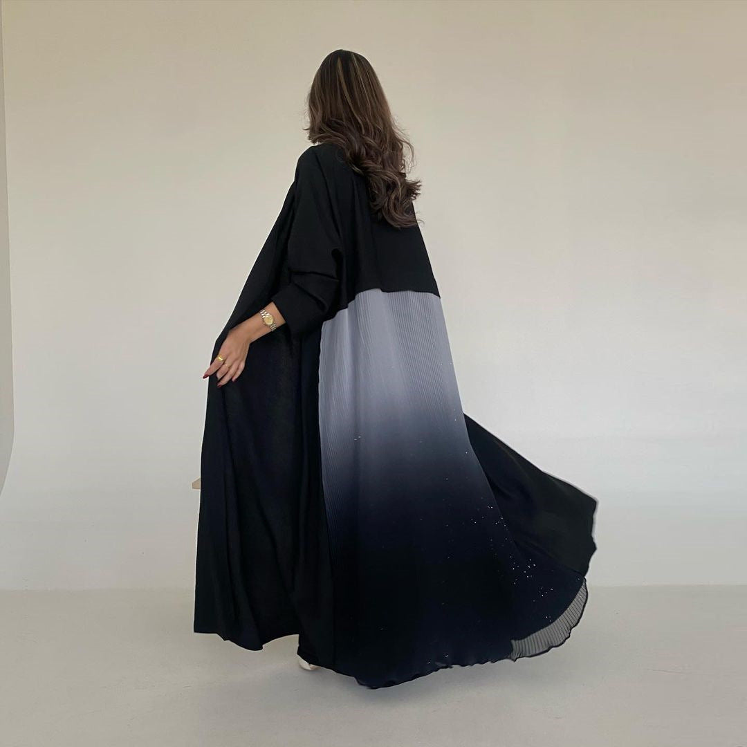 Pleated Ombre Abaya