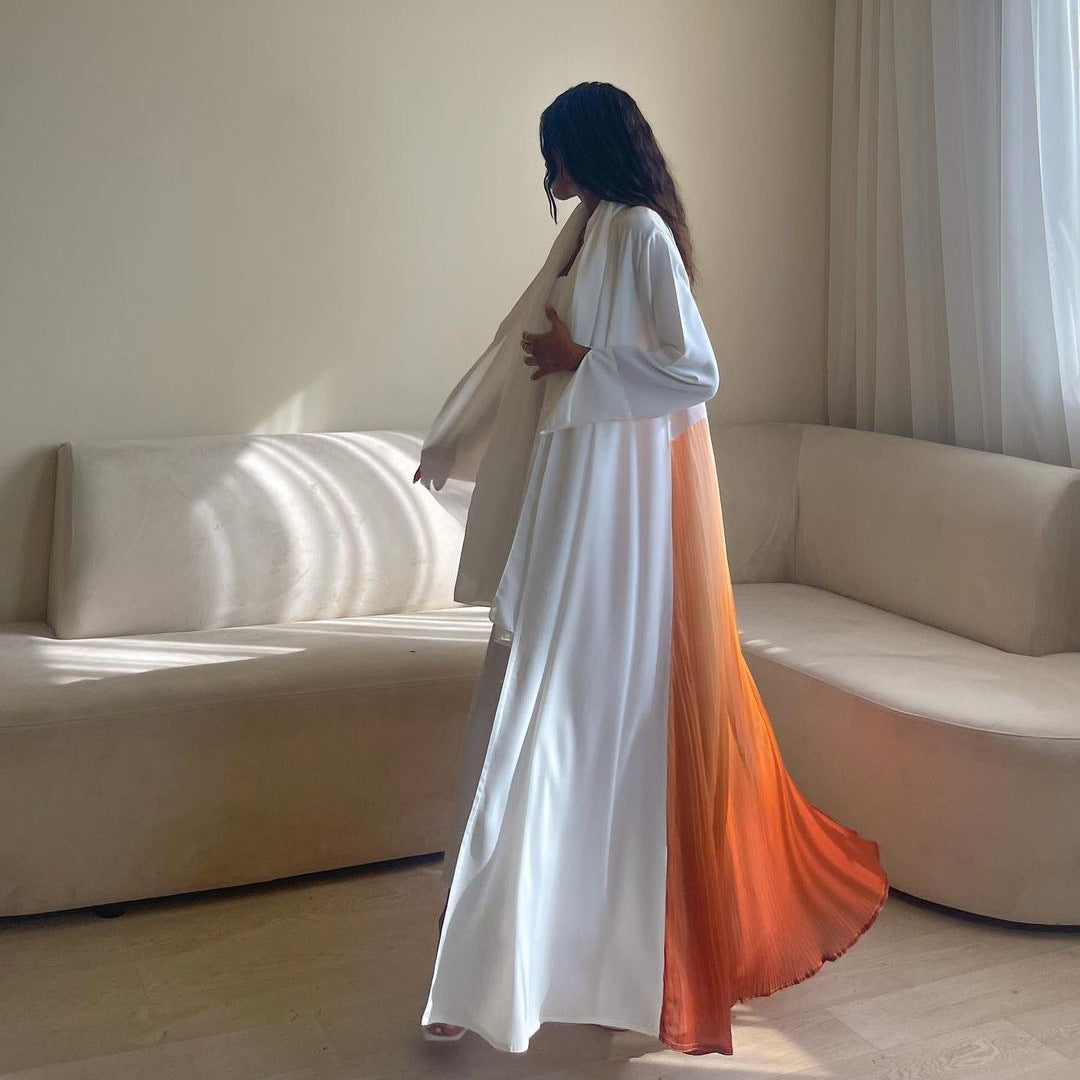 Pleated Ombre Abaya