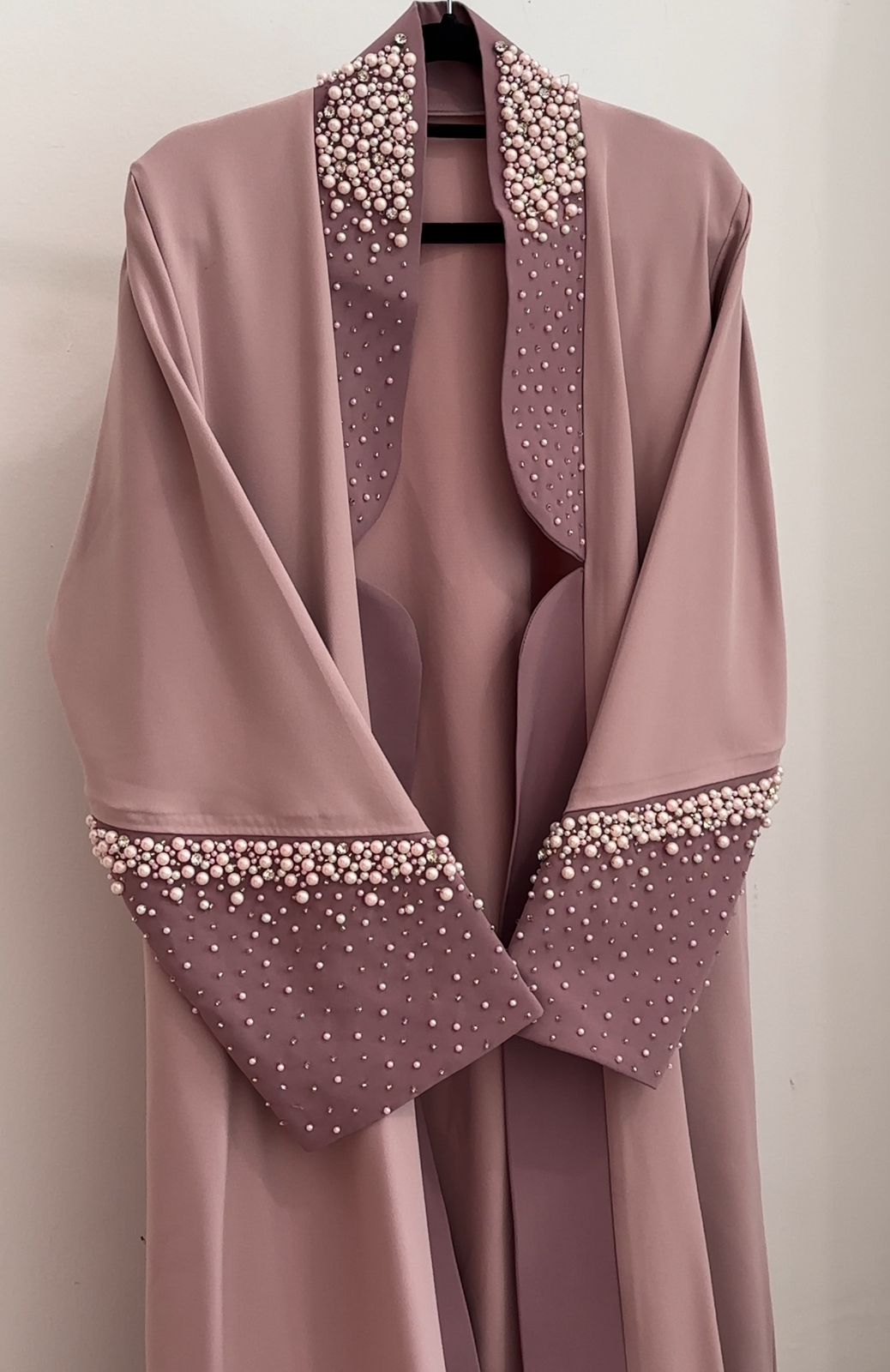 The Pearl Luxe Abaya - Blush Edition