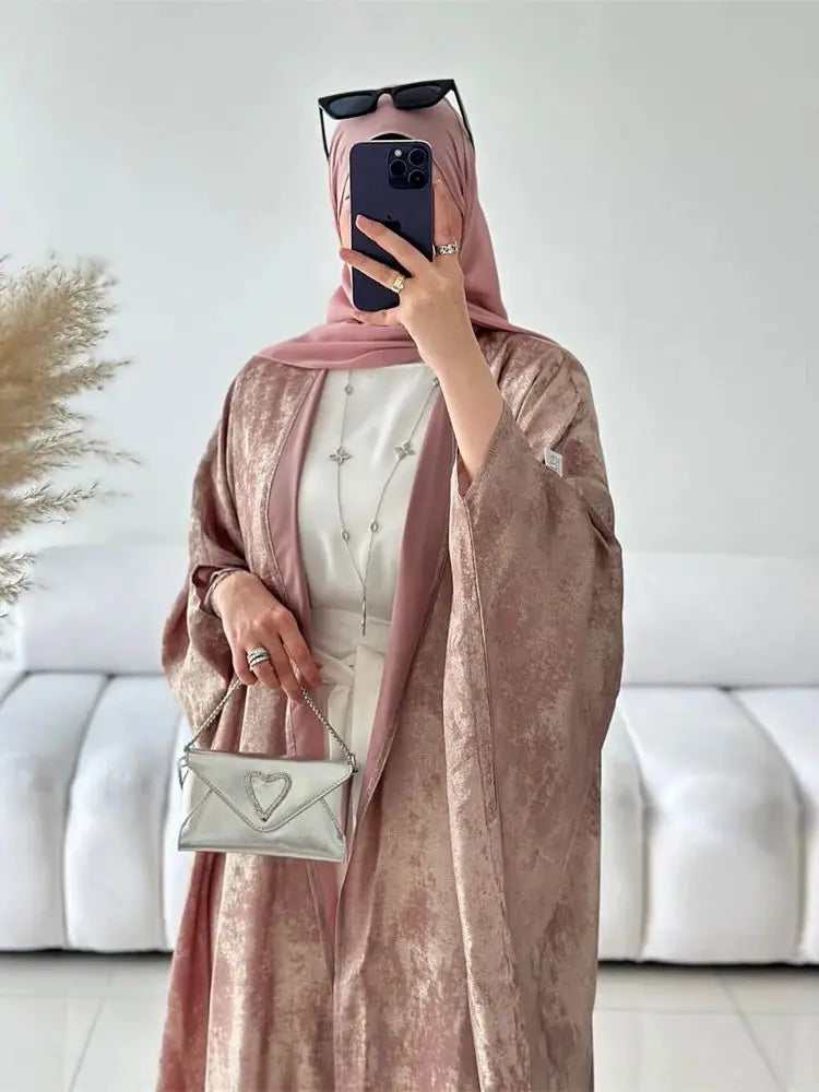 Shiny Batwing Abaya