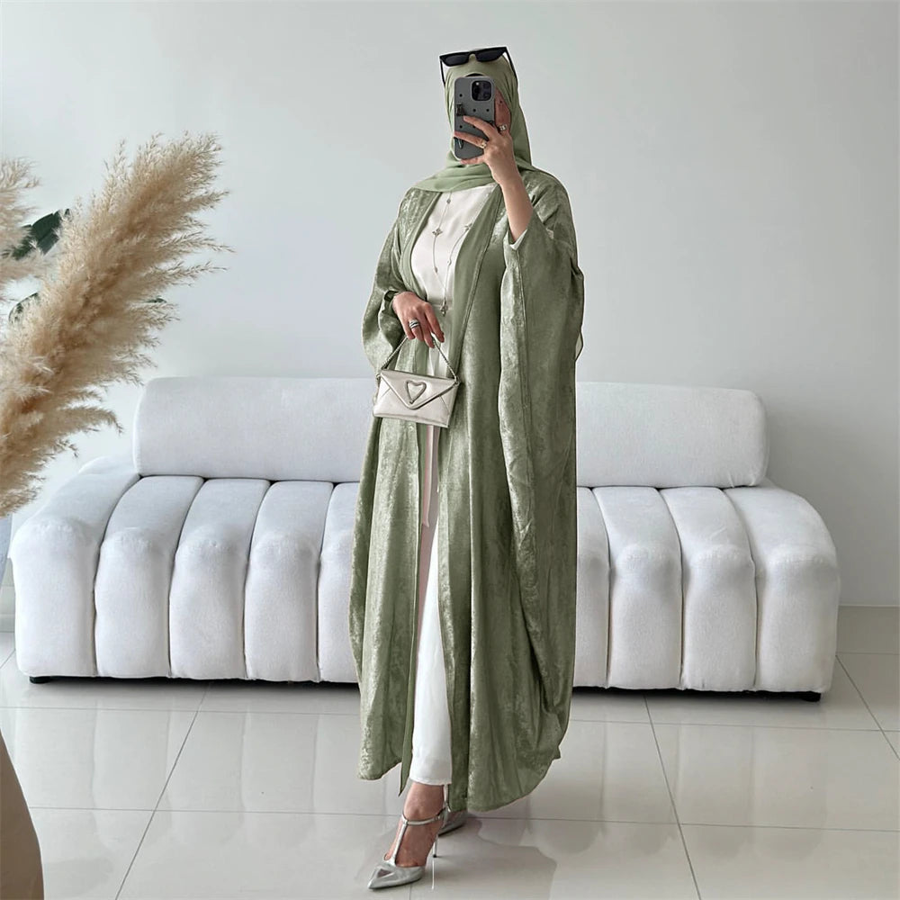 Shiny Batwing Abaya