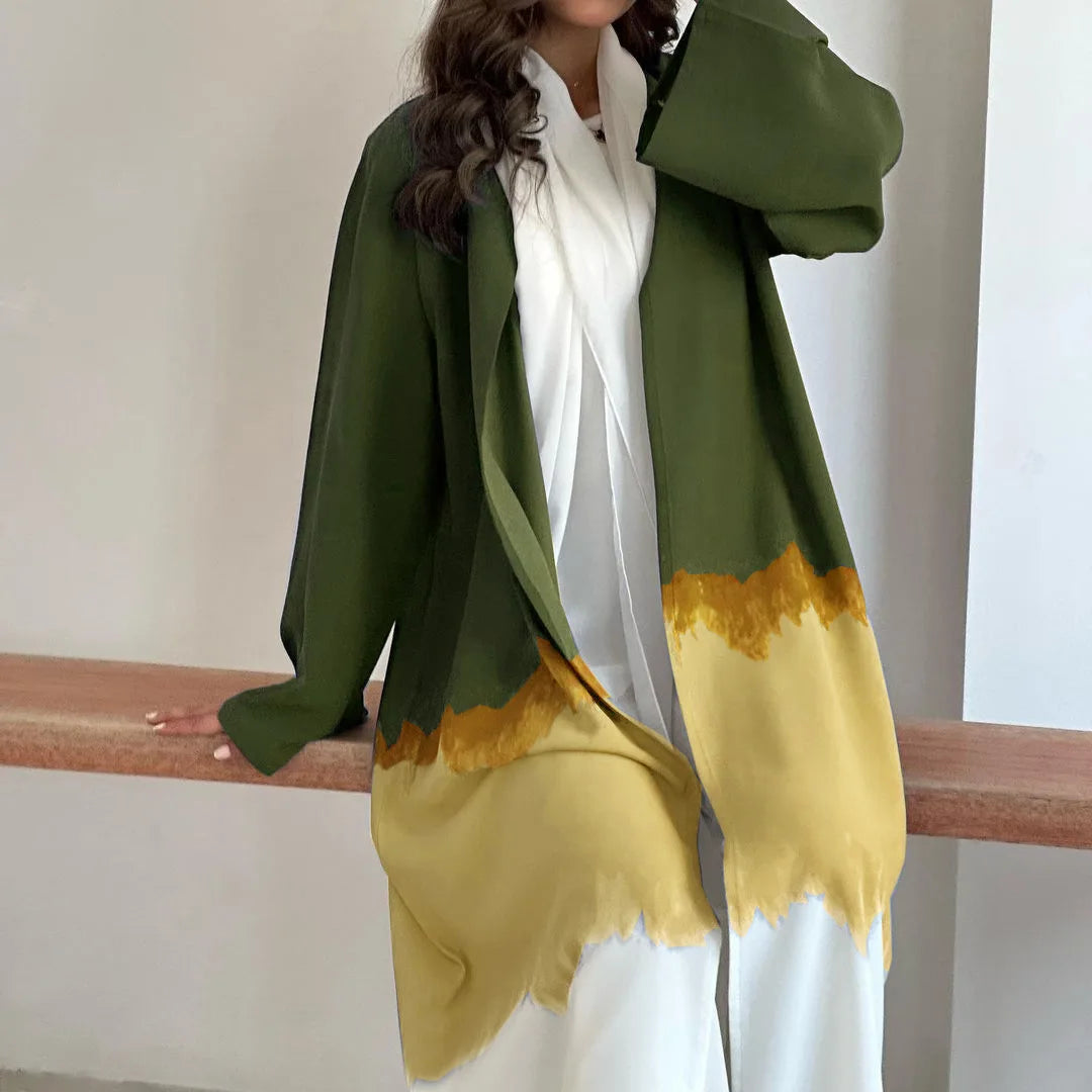 Tri Color Ombre Abaya