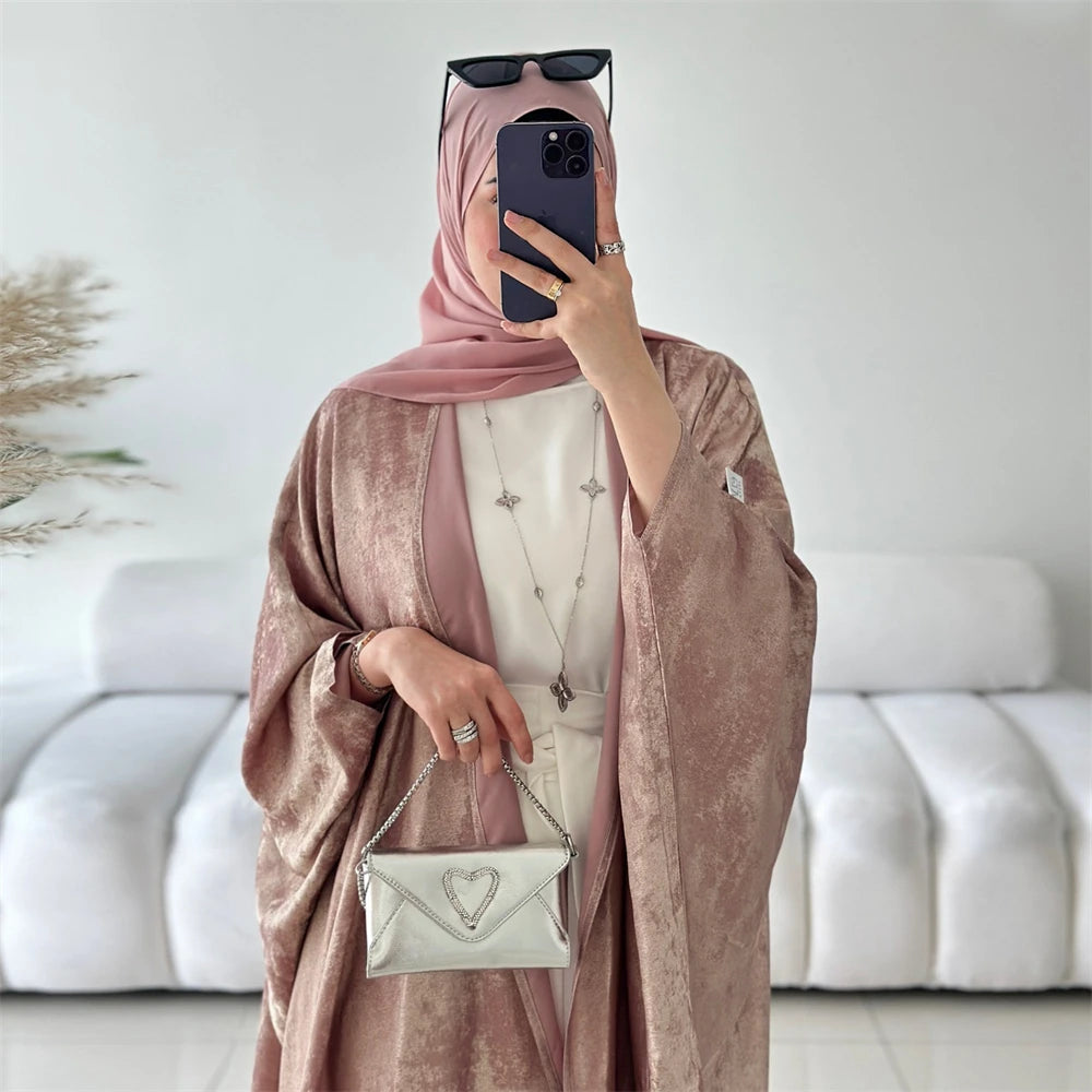 Shiny Batwing Abaya