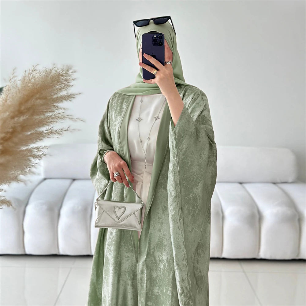 Shiny Batwing Abaya