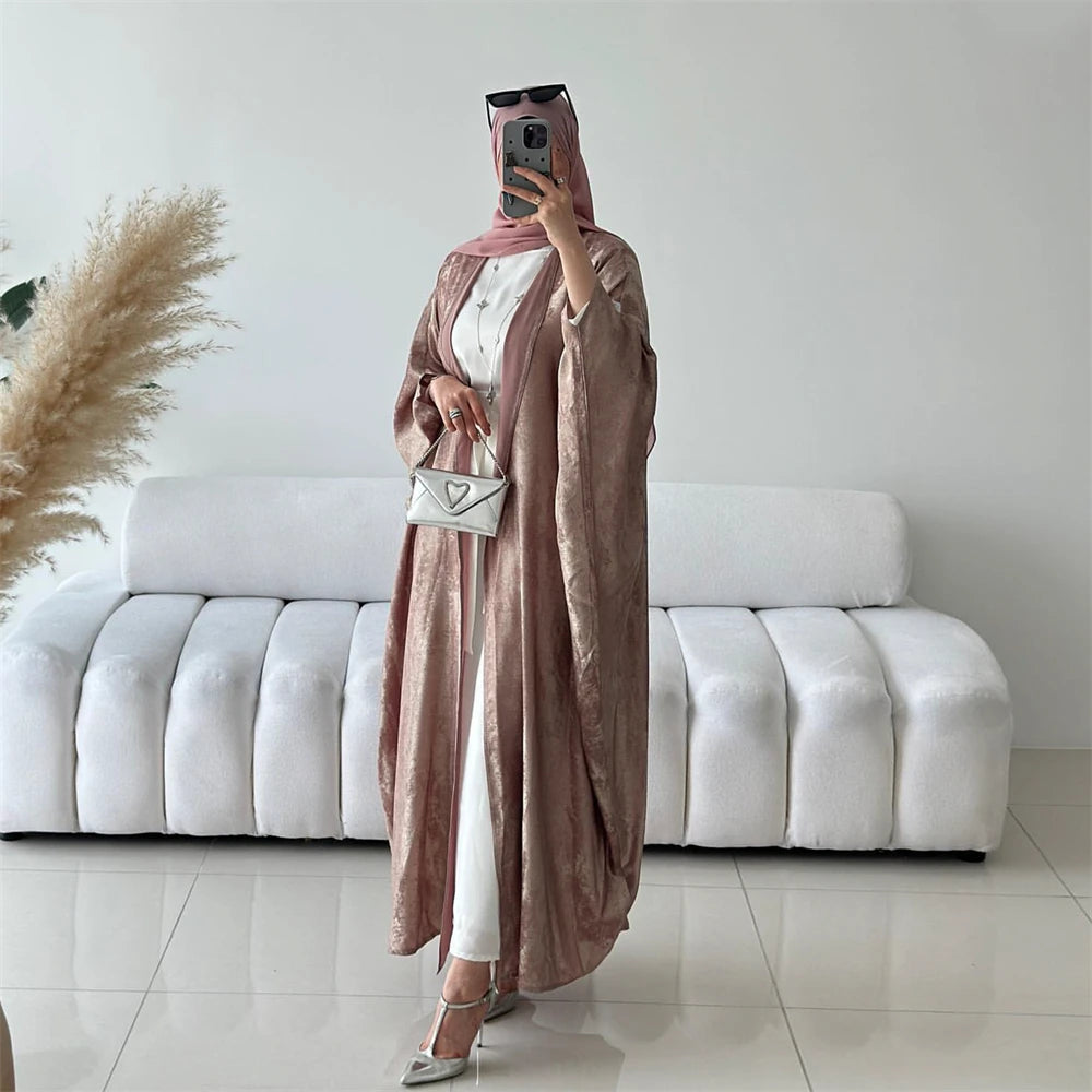 Shiny Batwing Abaya