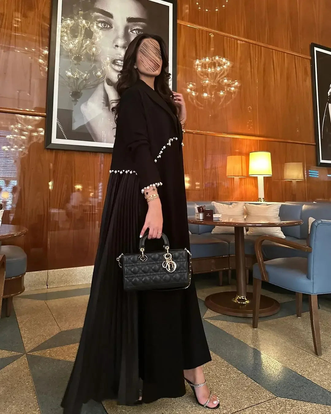 Pleats and Pearls Abaya