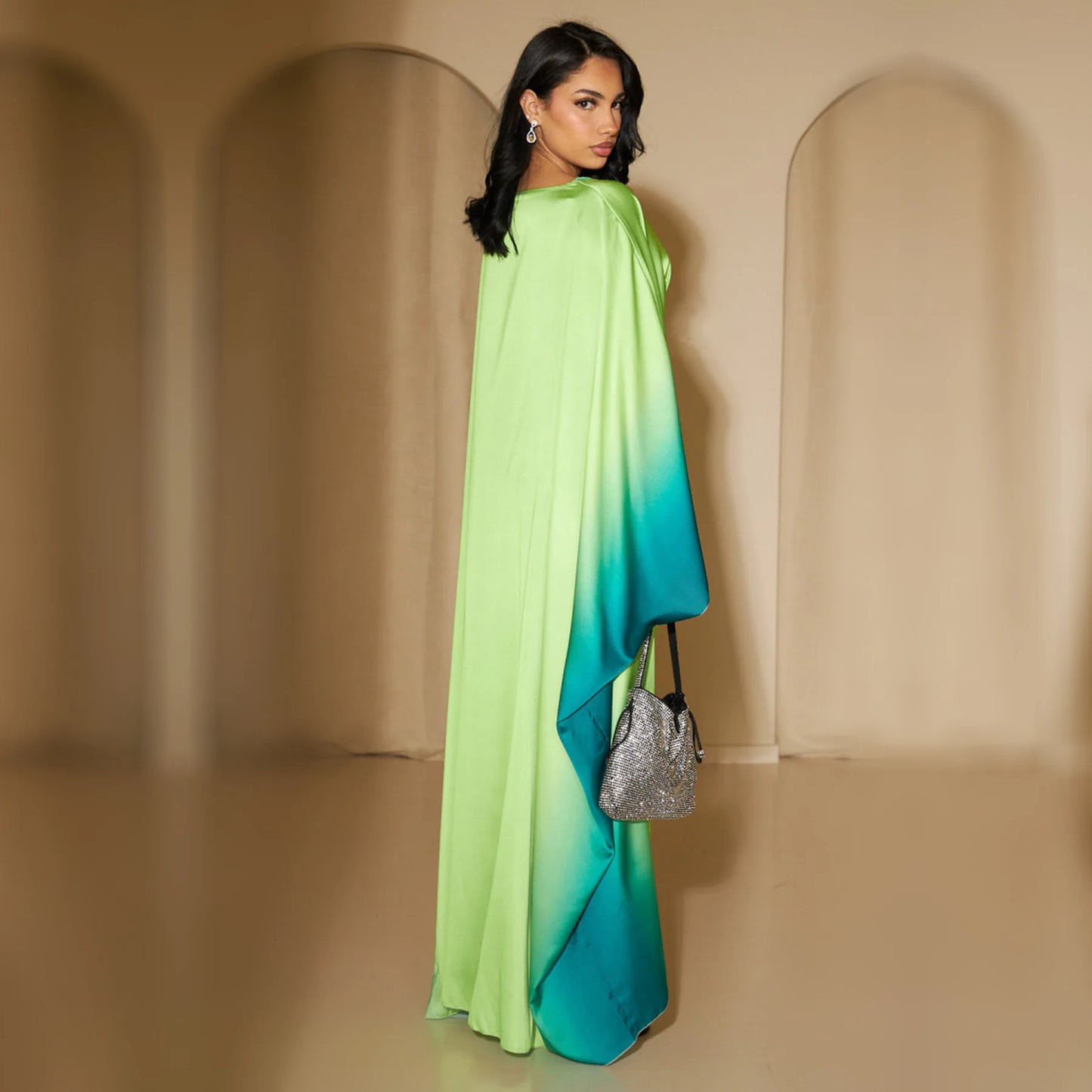 Ombre Batwing Dress