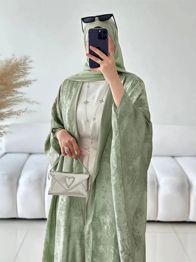 Shiny Batwing Abaya