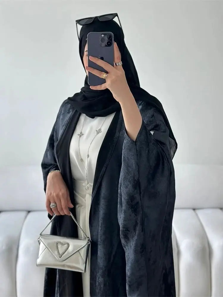 Shiny Batwing Abaya