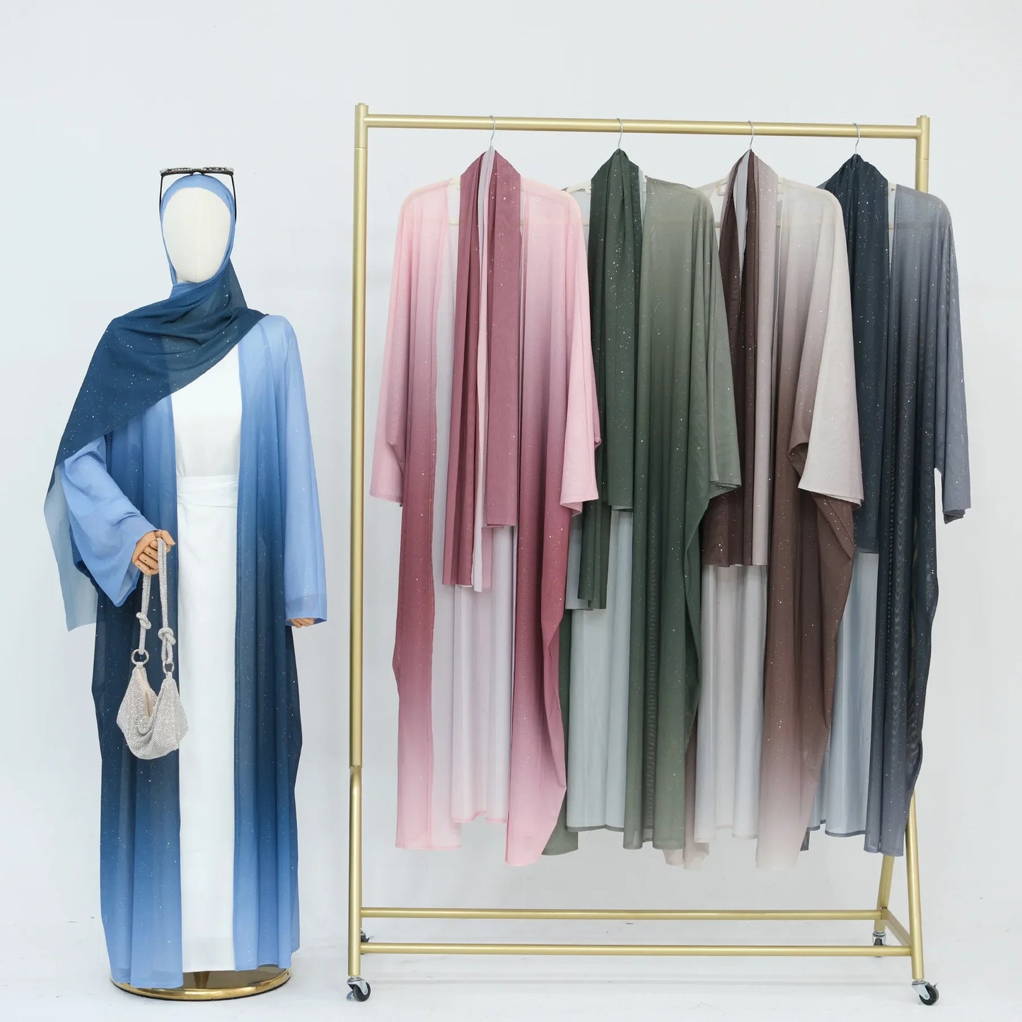 Glitter Ombre Abaya