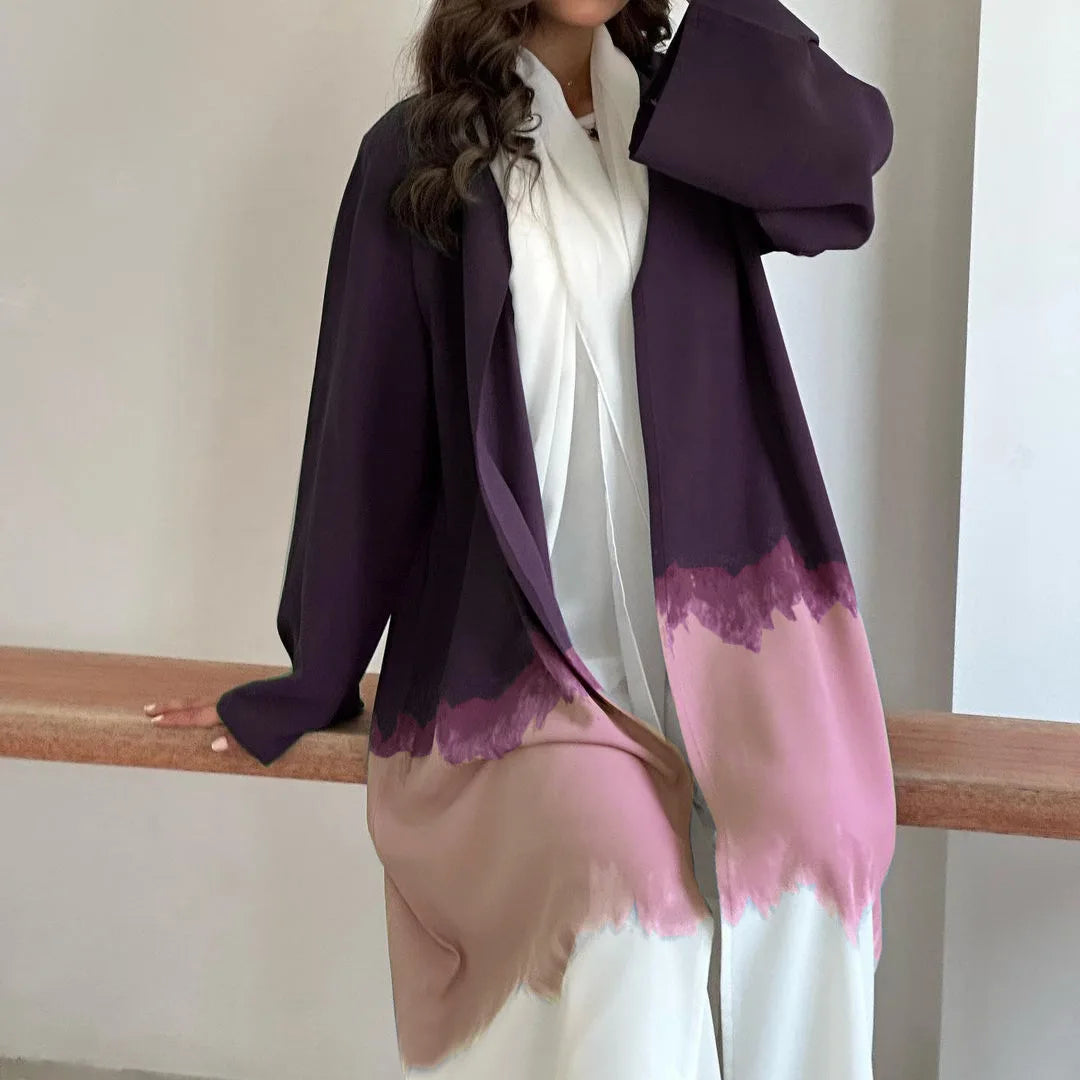 Tri Color Ombre Abaya