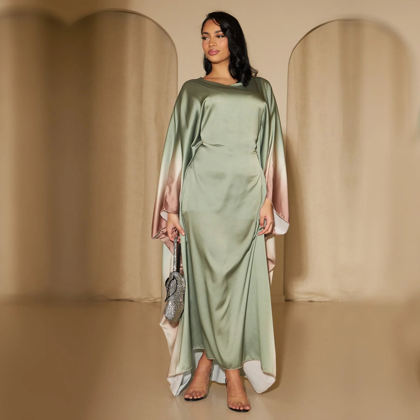 Ombre Batwing Dress