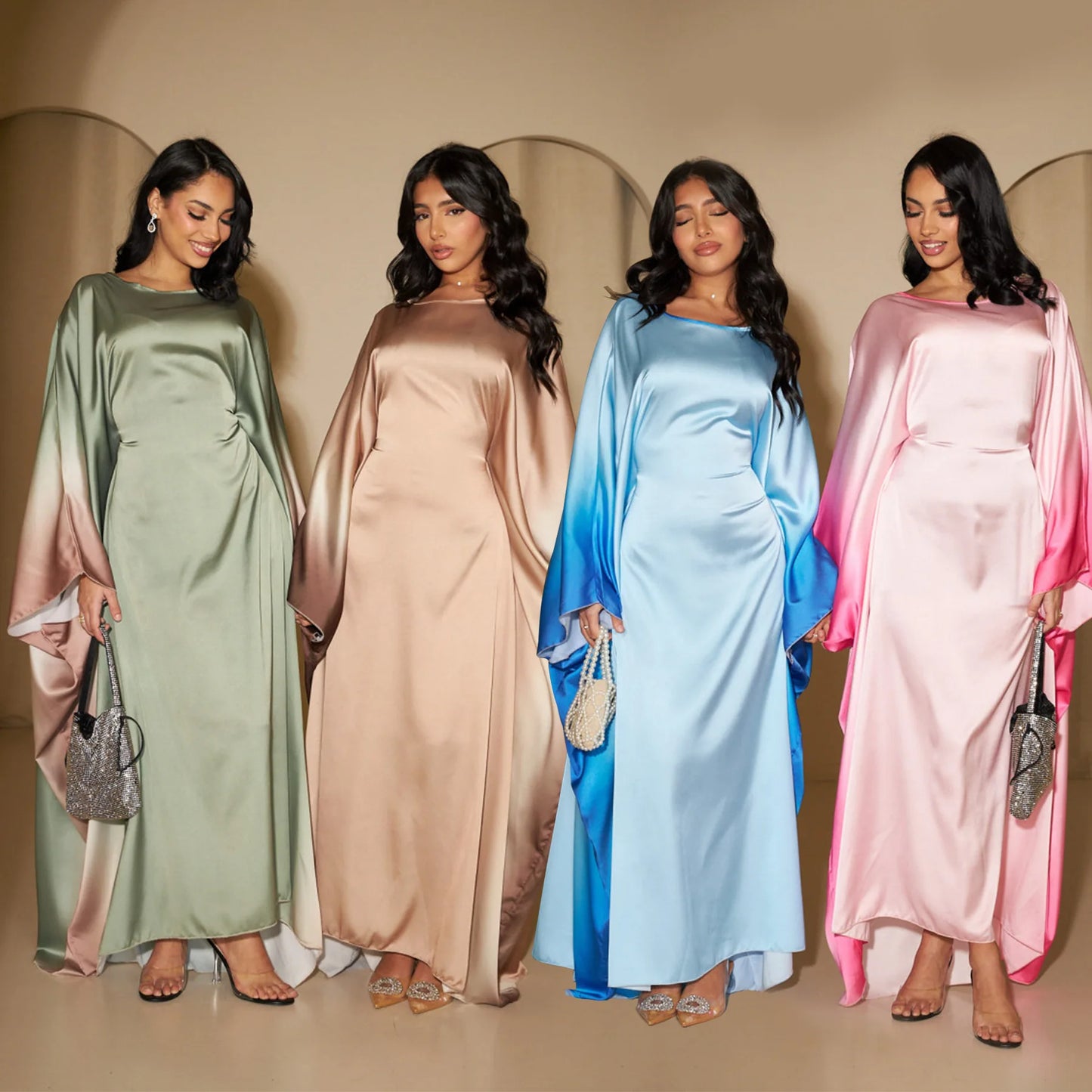 Ombre Batwing Dress