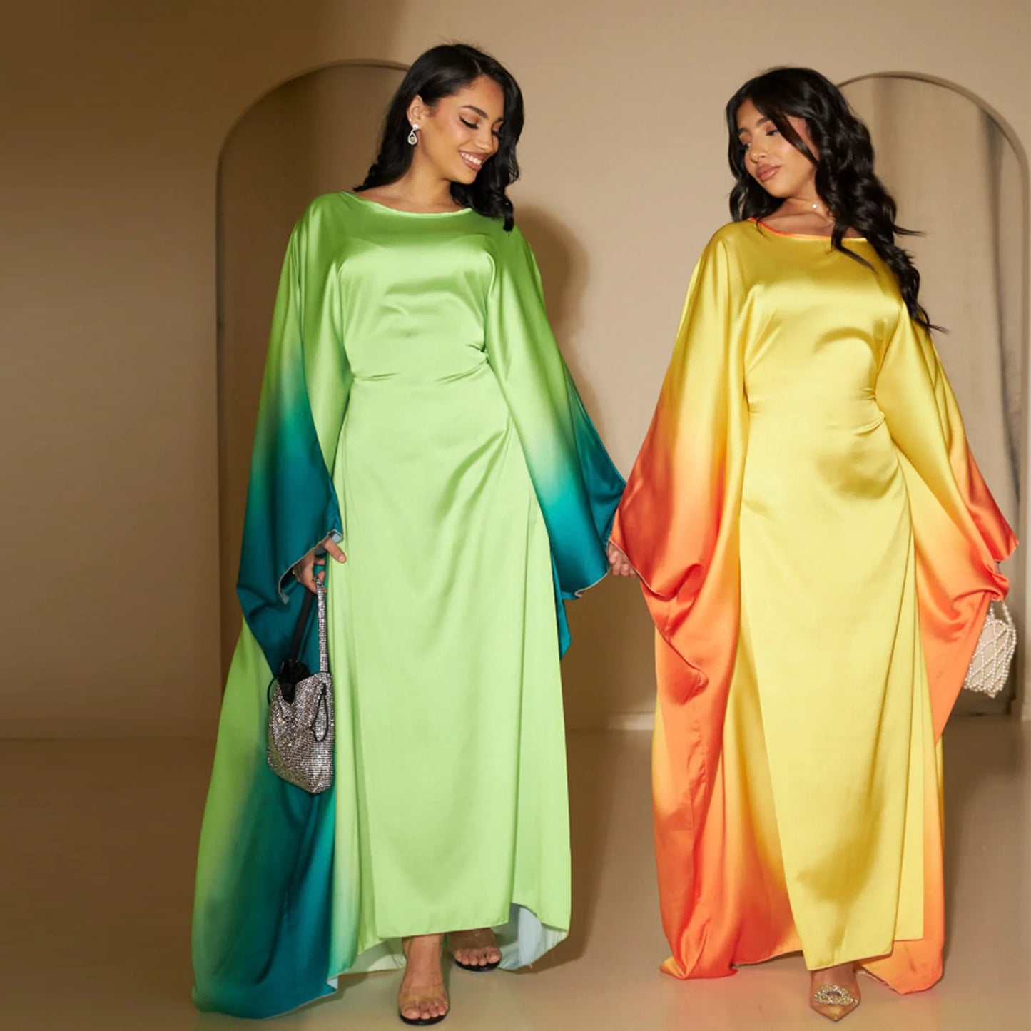 Ombre Batwing Dress